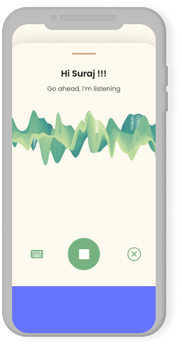 tvamev app with voice inputs